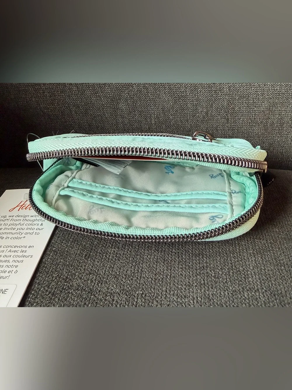 Lug Barrel CloudGo Zip Pouch Wallet – Aquamarine Blue